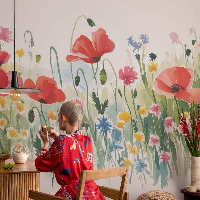 3D fototapet Sommaräng