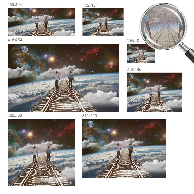 Fototapet barnrum Rymdresa