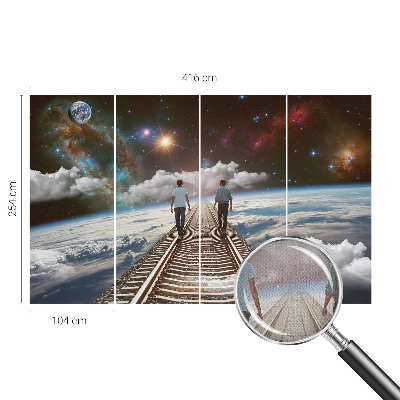 Fototapet barnrum Rymdresa