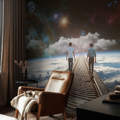 Fototapet barnrum Rymdresa