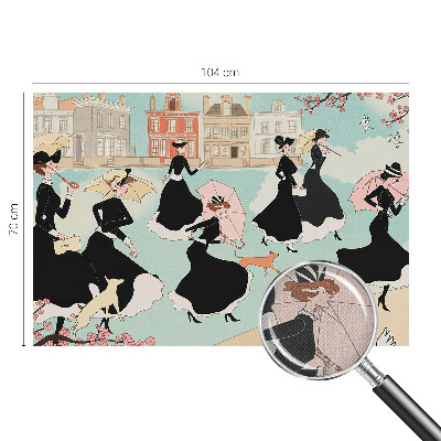 Självhäftande fototapet Kvinnor som går