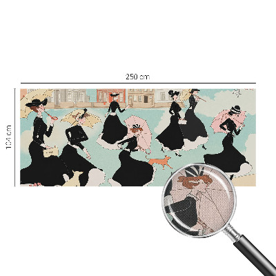 Självhäftande fototapet Kvinnor som går