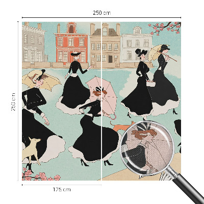 Självhäftande fototapet Kvinnor som går