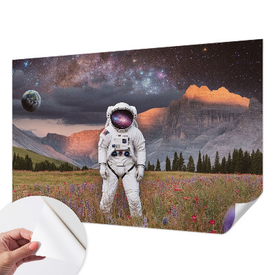 Peel and stick fototapet med motiv av ett kosmiskt landskap