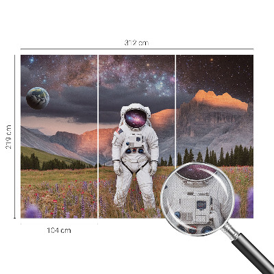 Peel and stick fototapet med motiv av ett kosmiskt landskap