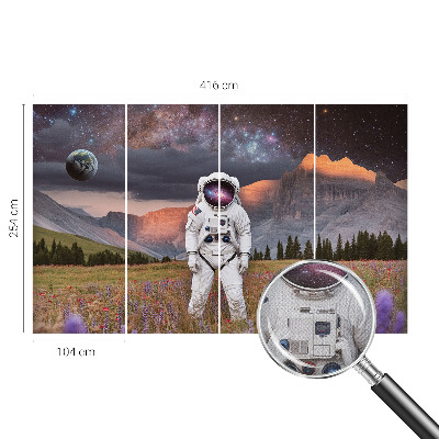 Peel and stick fototapet med motiv av ett kosmiskt landskap