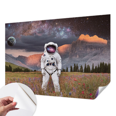 Peel and stick fototapet med motiv av ett kosmiskt landskap