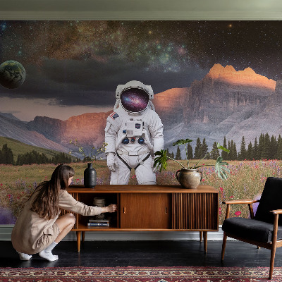 Peel and stick fototapet med motiv av ett kosmiskt landskap
