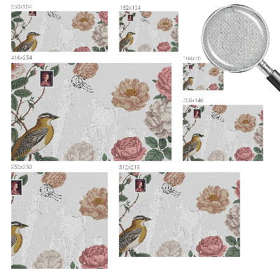 Självhäftande fotovägg Vintageblommor