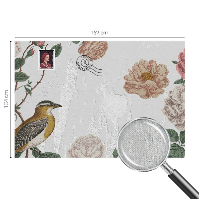 Självhäftande fotovägg Vintageblommor