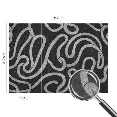 Fototapet barn Vridna former