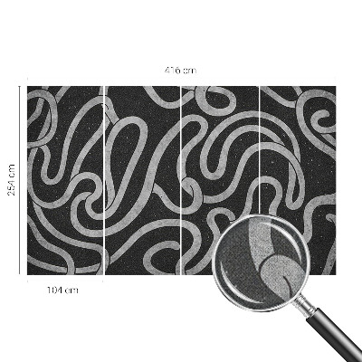 Fototapet barn Vridna former