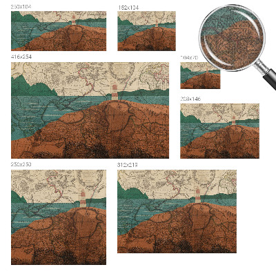 Fototapet barnrum Historisk karta