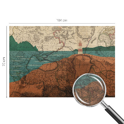 Fototapet barnrum Historisk karta