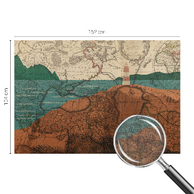 Fototapet barnrum Historisk karta