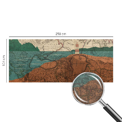 Fototapet barnrum Historisk karta