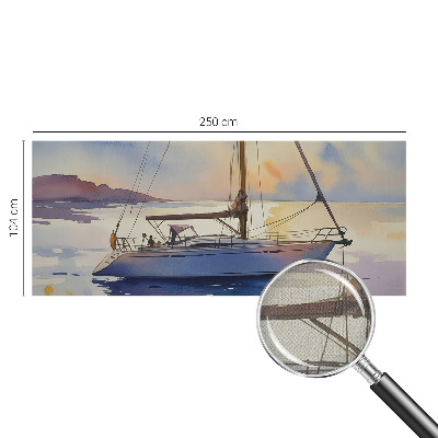 Självhäftande fotovägg med motiv av en segelbåtsväst