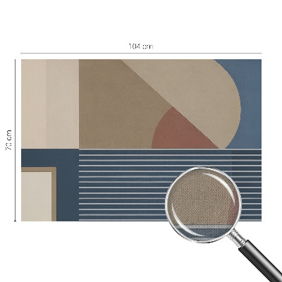 Självhäftande fototapet med ett harmoniskt geometriskt mönster