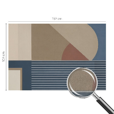 Självhäftande fototapet med ett harmoniskt geometriskt mönster