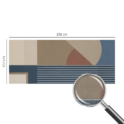 Självhäftande fototapet med ett harmoniskt geometriskt mönster