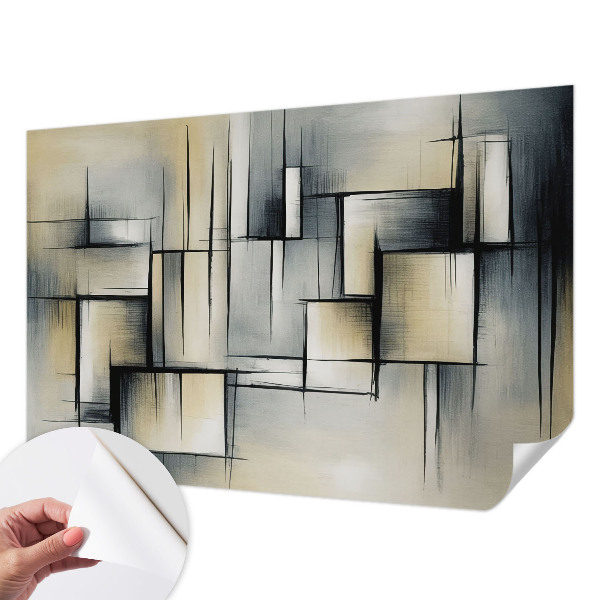 Fototapet barn med abstrakt geometrimönster
