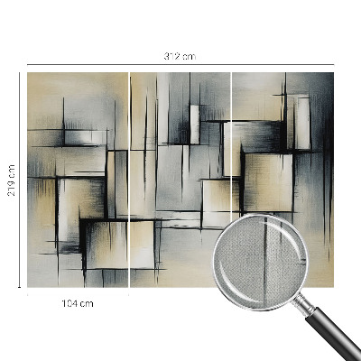 Fototapet barn med abstrakt geometrimönster