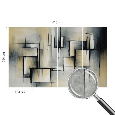 Fototapet barn med abstrakt geometrimönster