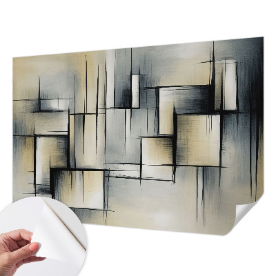 Fototapet barn med abstrakt geometrimönster
