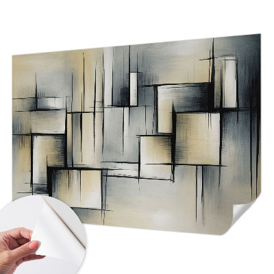 Fototapet barn med abstrakt geometrimönster