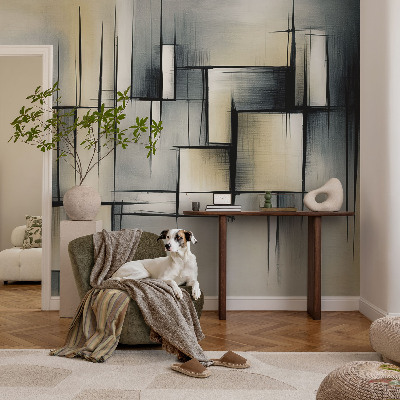Fototapet barn med abstrakt geometrimönster