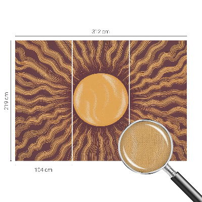 Peel and stick fototapet Solens strålar