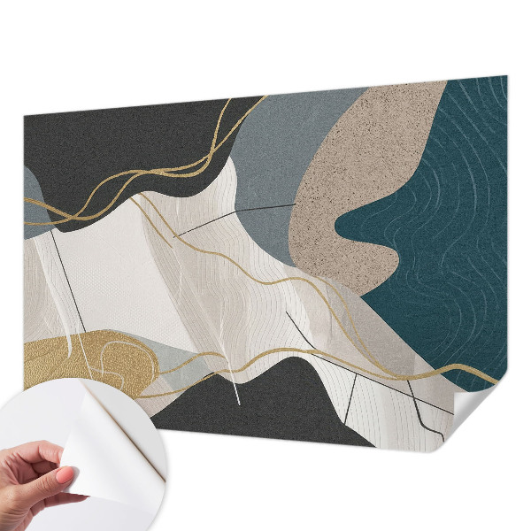 3D fototapet Abstrakta former