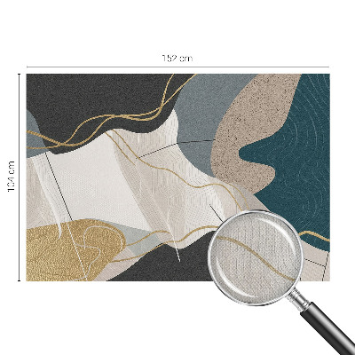 3D fototapet Abstrakta former