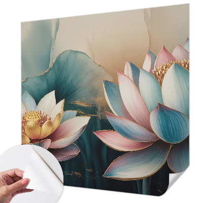 Fototapet barnrum Harmonins lotusblommor