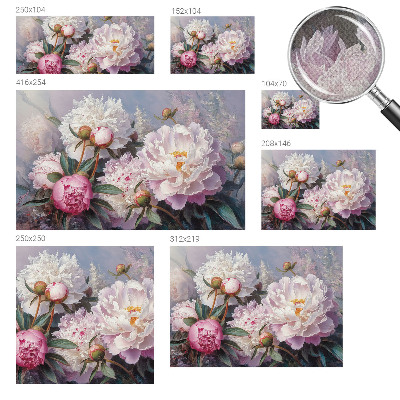 Fototapet för barn Pionbukett