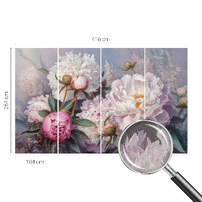 Fototapet för barn Pionbukett