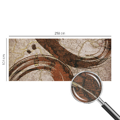 Självhäftande fotovägg Konstnärlig karta