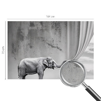 Fototapet för barn med en surrealistisk elefant