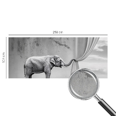 Fototapet för barn med en surrealistisk elefant