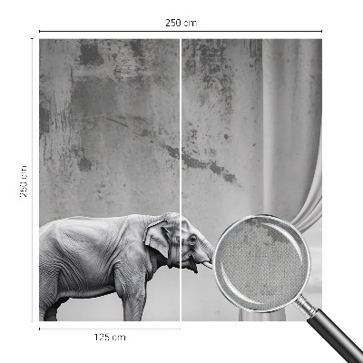 Fototapet för barn med en surrealistisk elefant