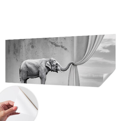Fototapet för barn med en surrealistisk elefant