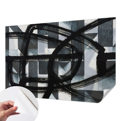 Peel and stick fototapet Uttrycksfull geometri