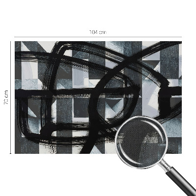 Peel and stick fototapet med ett uttrycksfullt geometriskt mönster