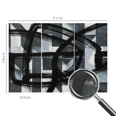 Peel and stick fototapet Uttrycksfull geometri