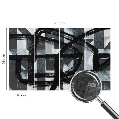 Peel and stick fototapet Uttrycksfull geometri