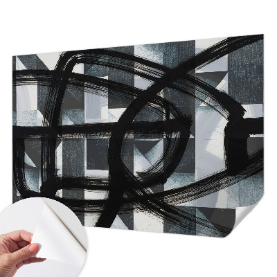 Peel and stick fototapet Uttrycksfull geometri