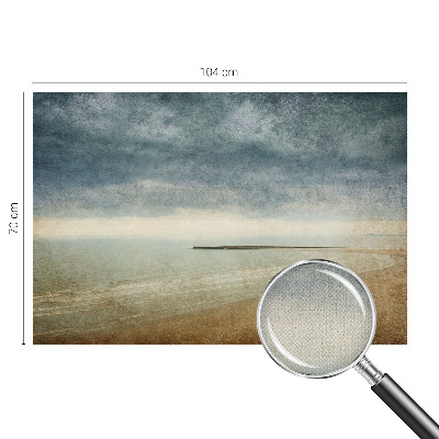 3D fototapet med ett nostalgiskt landskapsmotiv