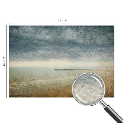 3D fototapet med ett nostalgiskt landskapsmotiv