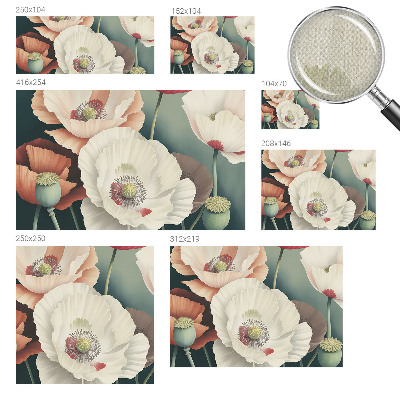 Fototapet barn med blommigt motiv