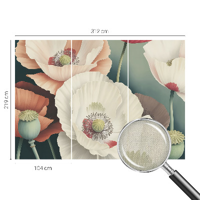 Fototapet barn med blommigt motiv